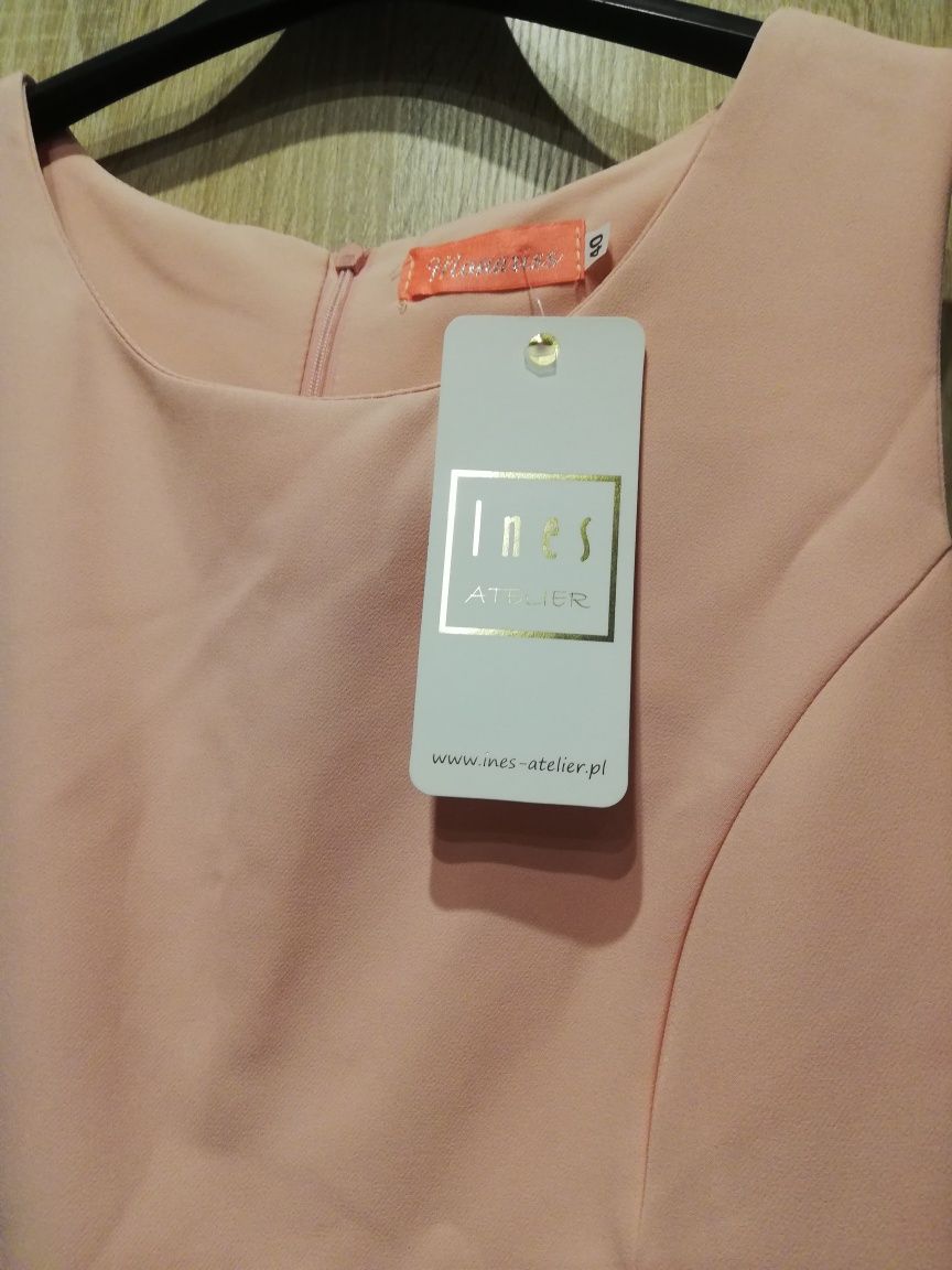 Suknia  wesele Ines Atelier oryginalna 40 różowo złota nowa suknia