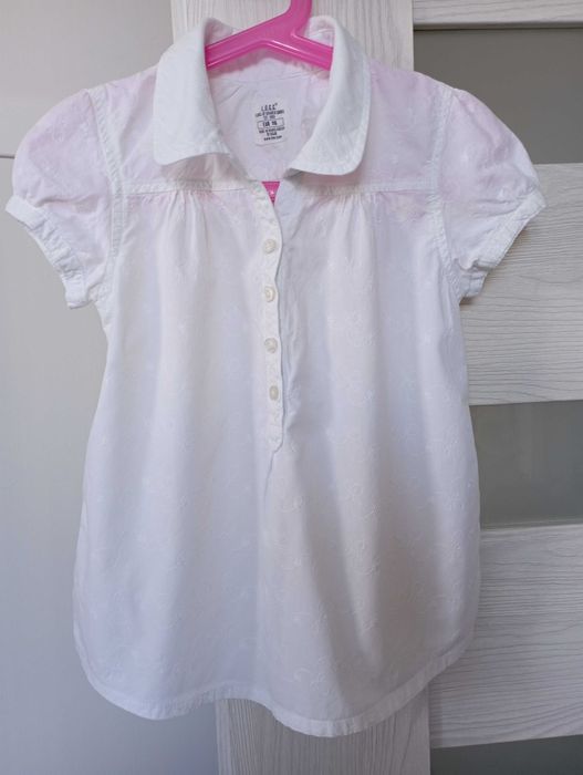 Biała bluzka galowa H&m rozm. 116