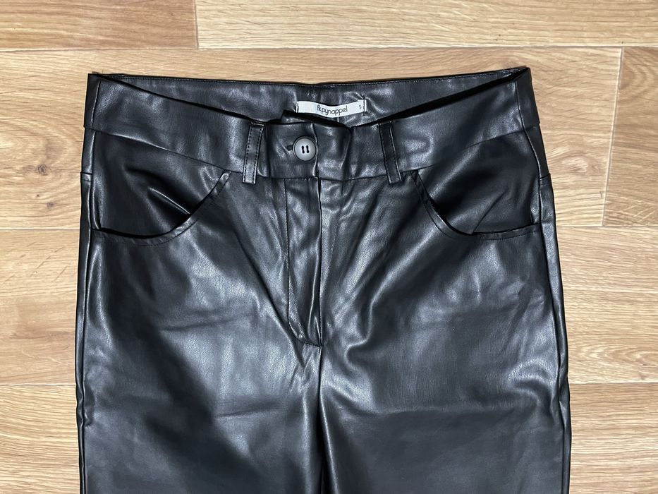 Шкіряні прямі штани