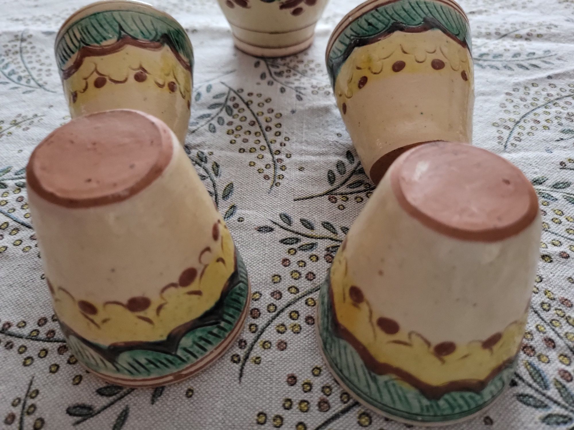 Ceramika pokucka huculska majolik piękny unikatowy zestaw