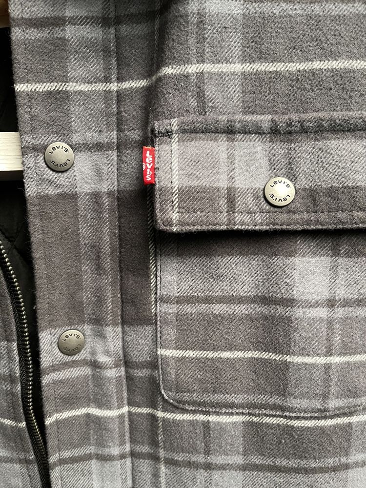Тепла рубашка куртка в клітину Levis, 100% оригінал, S XL