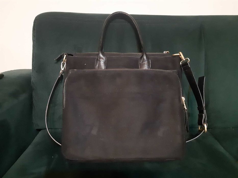 Czarna torebka / aktówka na laptopa Parfois