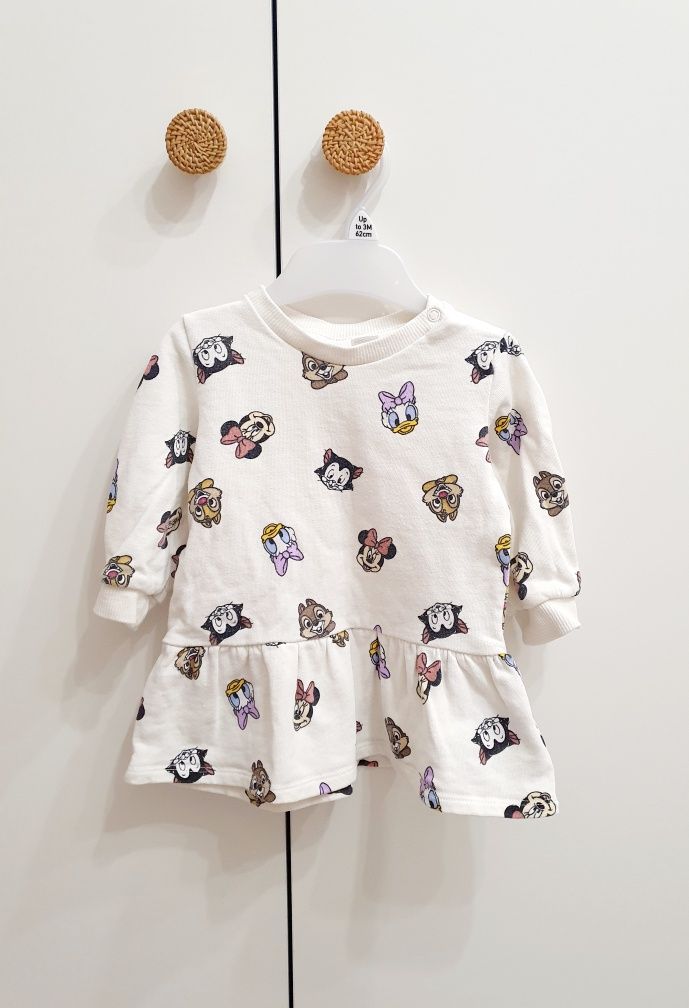 Sukienka dresowa Minnie H&M daisy 68