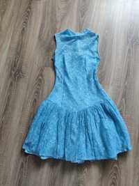 Sukienka wizytowa błękitna