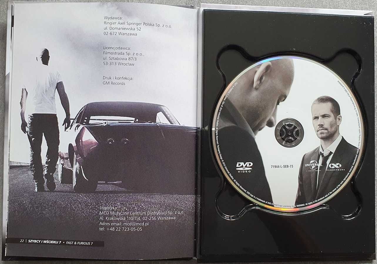 Szybcy i wściekli 7 – Furious Seven – Vin Diesel, Paul Walker – DVD