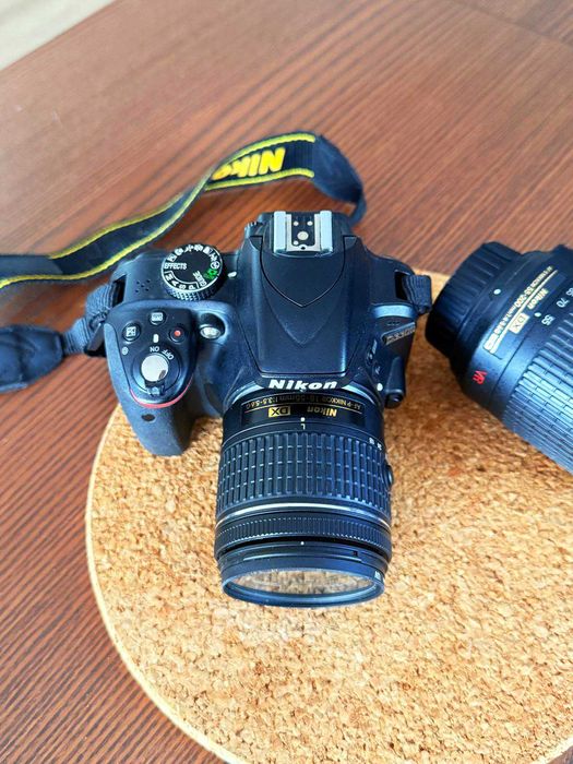 Nikon D3300 + Objetiva 18-55mm + Objetiva 55-200mm + Bolsa