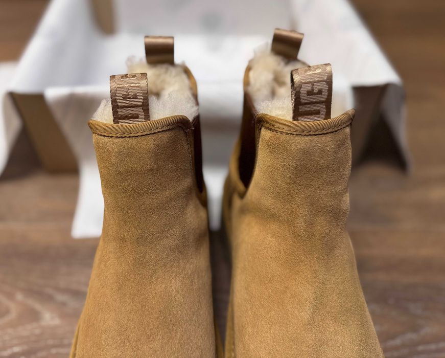 Угги/Угг/Уггі/Уги/Угі/UGG Australia Platform Chelsea Boot Chestnut