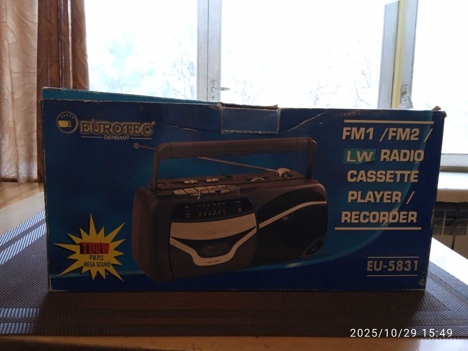 Радіокасетний плеєр/магнітофон Eurotec EU-5831