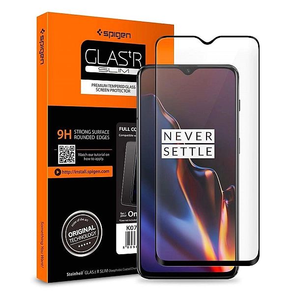 Szkło Hartowane Spigen Glass Fc Oneplus 7 Black