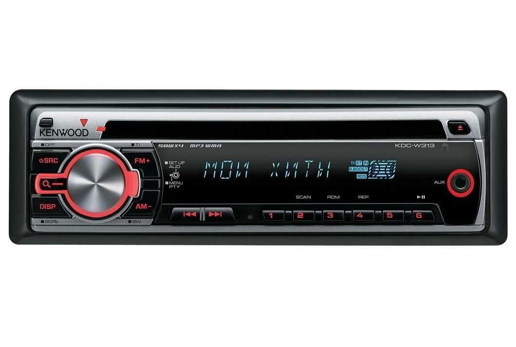 Radio-CD/AUX/Subwoo KENWOOD 4x50W MP3/WMA ID3 Text EQ Loudnes EQ3 Bass