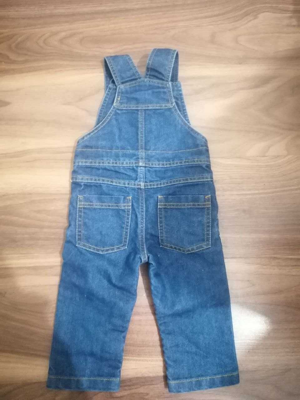 Дитячий джинсовий комбінезон від бренду Baby Club C&A у розмірі 86.