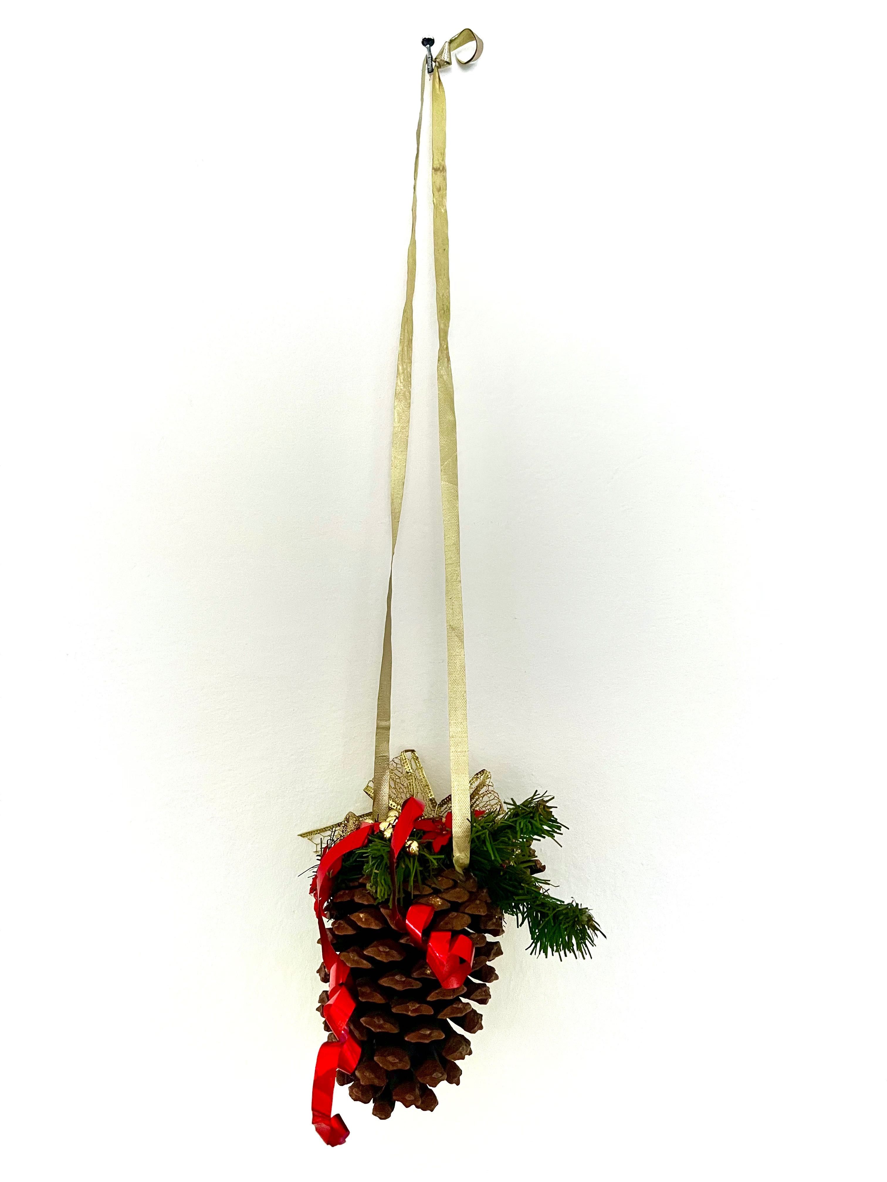 Ozdoba świąteczna stroik szyszka