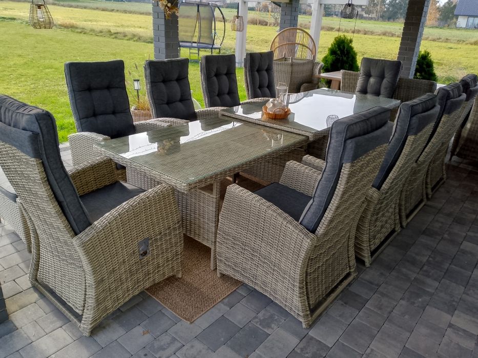 Meble ogrodowe, zestaw mebli ogrodowych Premium,12 osobowy!