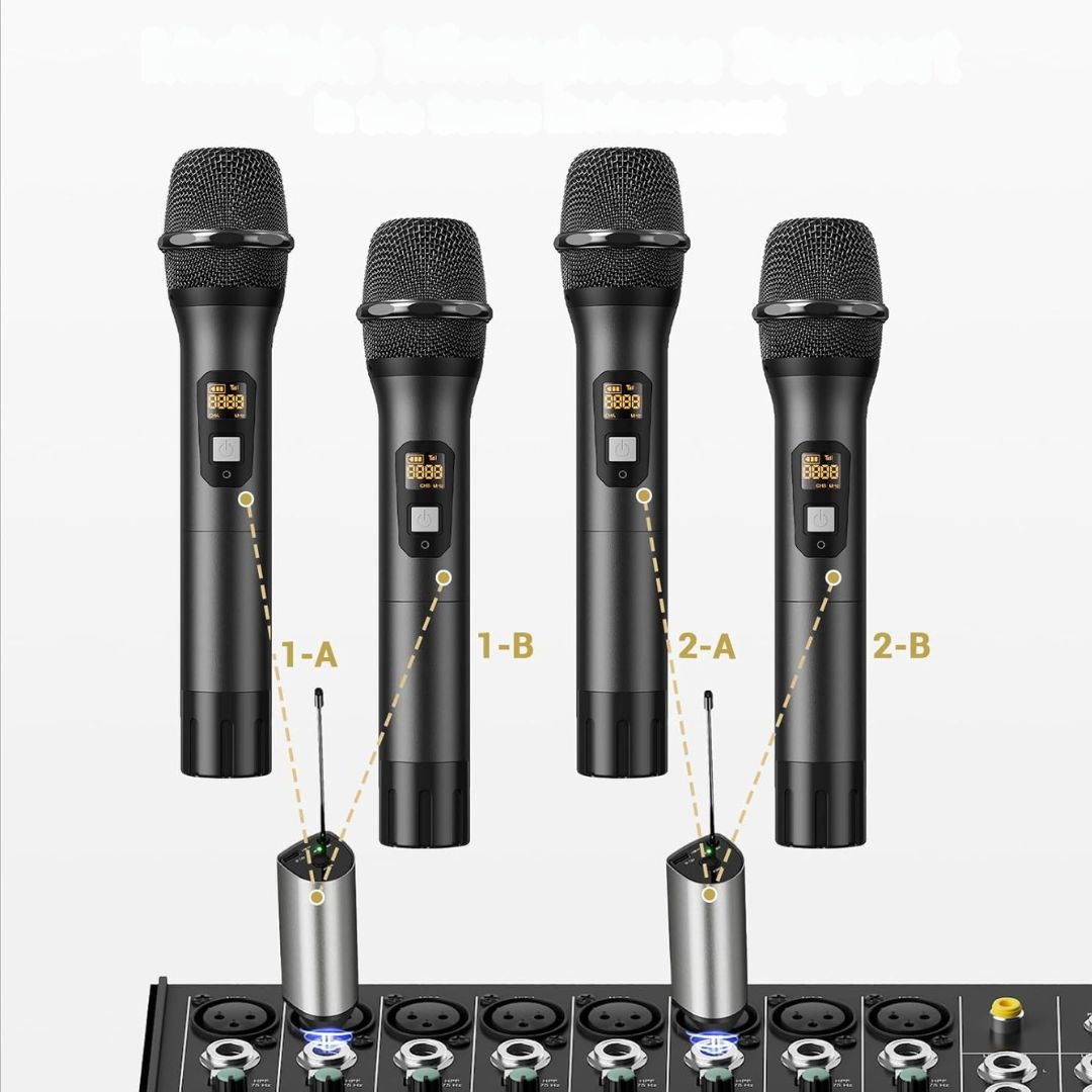 2x Bezprzewodowy Mikrofon UHF Dual z Odbiornikiem USB TONOR TW-630