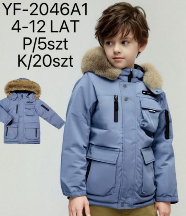 Zimowa kurtka chłopięca 128 134