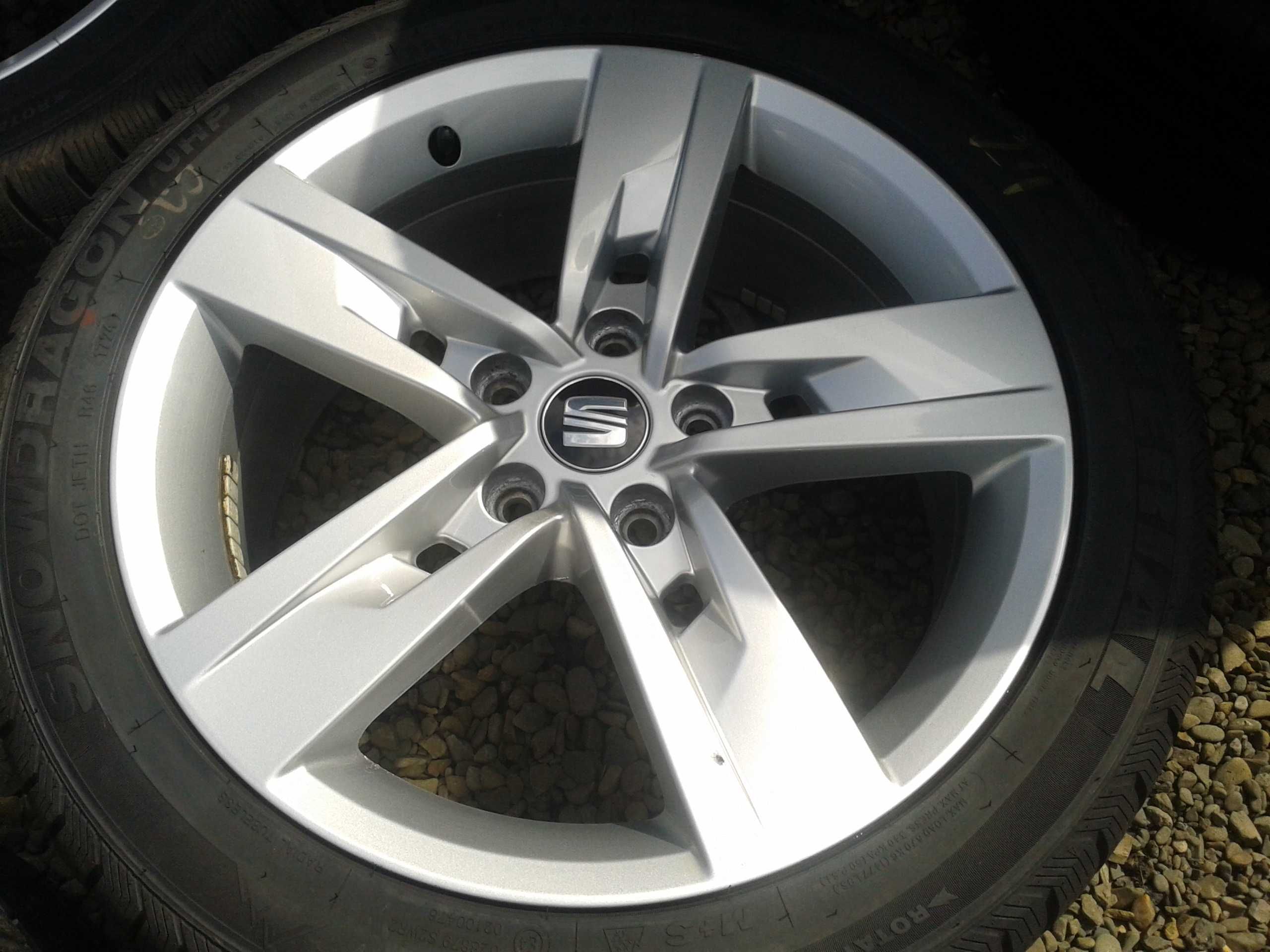 oryginalne kola r17 seat leon altea toledo 24rok 225 45 5f0 mielec fr