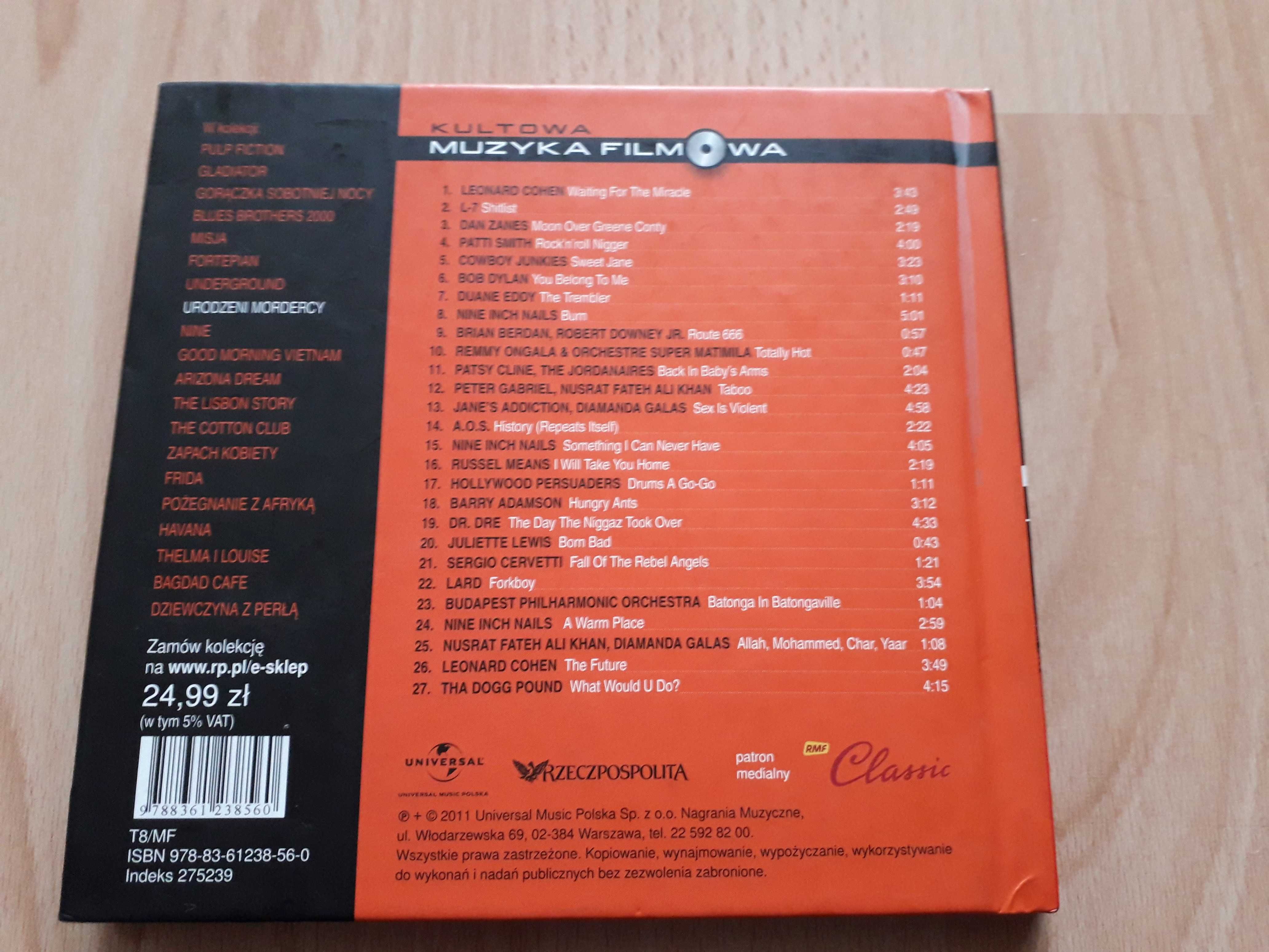 Urodzeni mordercy cd soundtrack cykl Kultowa muzyka filmowa