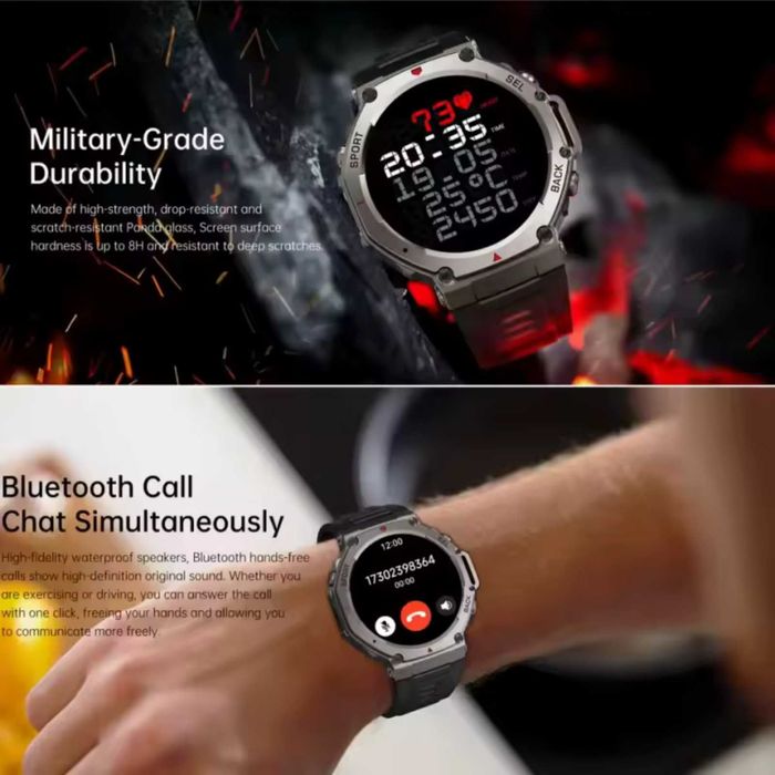Тактичний смарт-годинник Glory T-REX  ULTRA GPS