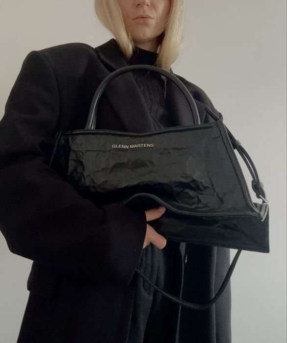 torebka na ramie glenn martens x hm h&m czarna do reki