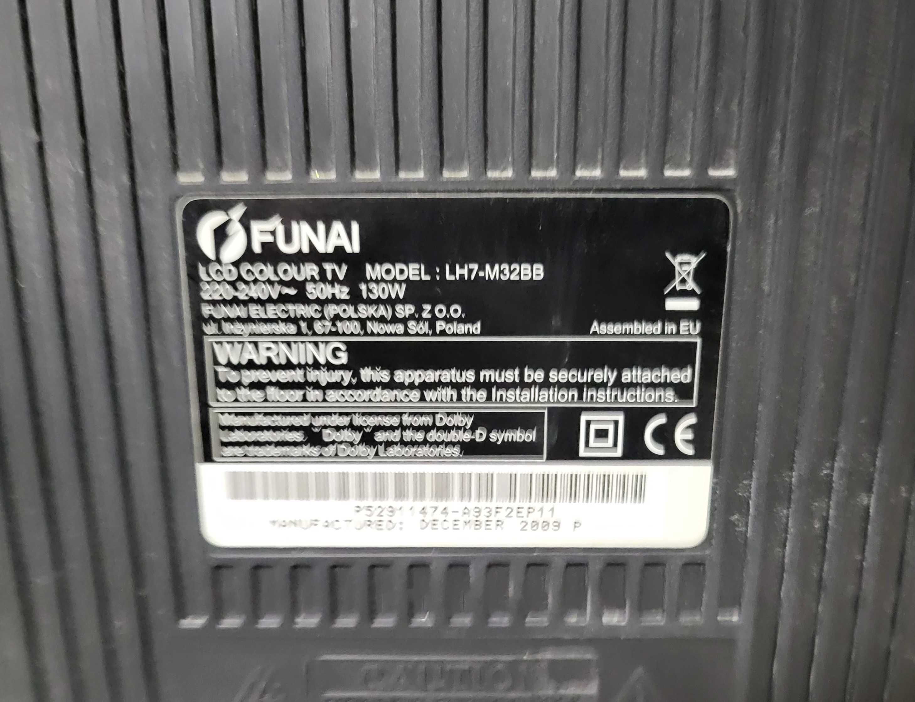 FUNAI 32 cal LCD telewizor LH7 M32 BB sprawny TRANSPORT GRATIS