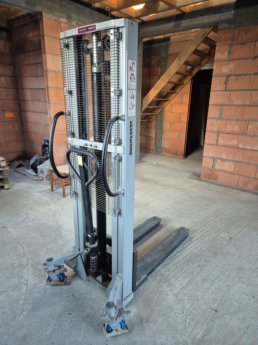Wózek Paletowy Ręczny Masztowy 1000 kg