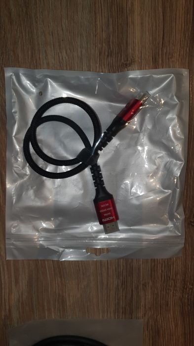 Nowy kabel HDMI 2.1 48Gbit 4k 120hz HDR 0,5m Tanio, sprawdzona jakość.
