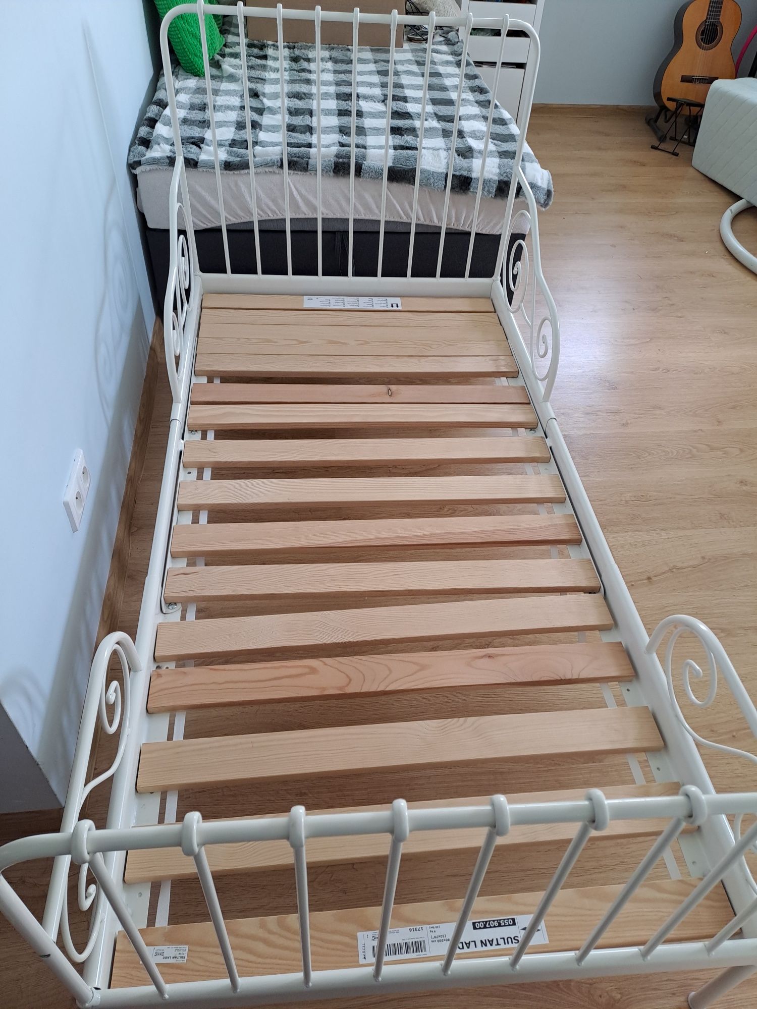 Rama łóżka, materac  i stelaż IKEA