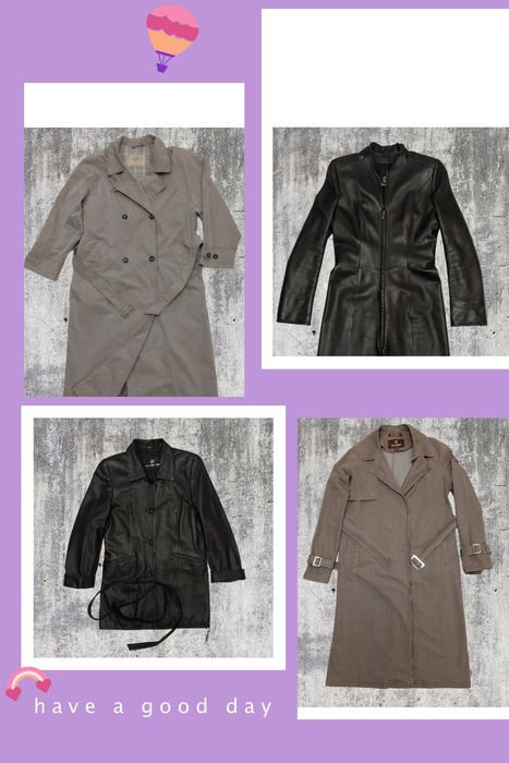 Плащи кожа-котон. Куртка-ветровка с капюшоном.