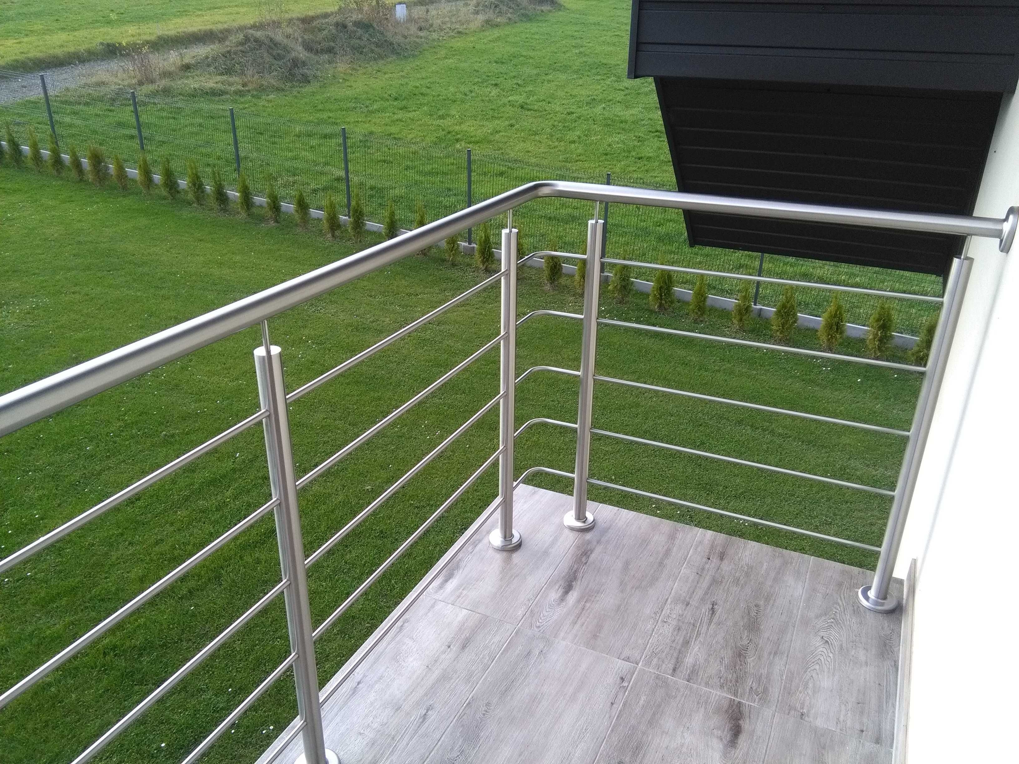 Balustrady ze stali nierdzewnej barierki nierdzewne inox schody balkon