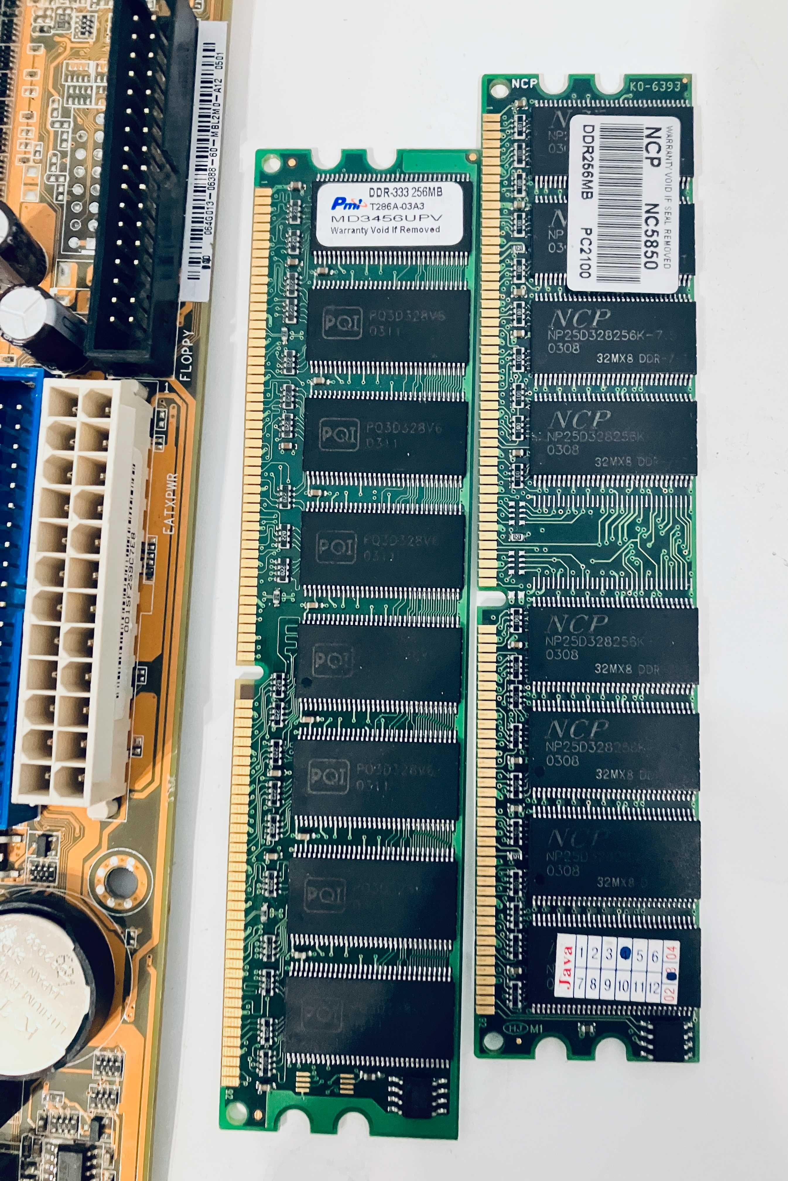 Материнская плата ASUS P5GV-MX + Intel Celeron D 326