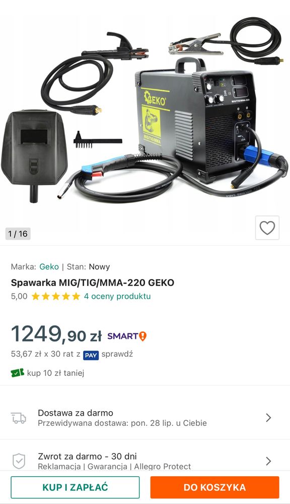Migomat , Półautomat Spawalniczy , Spawarka GEKO