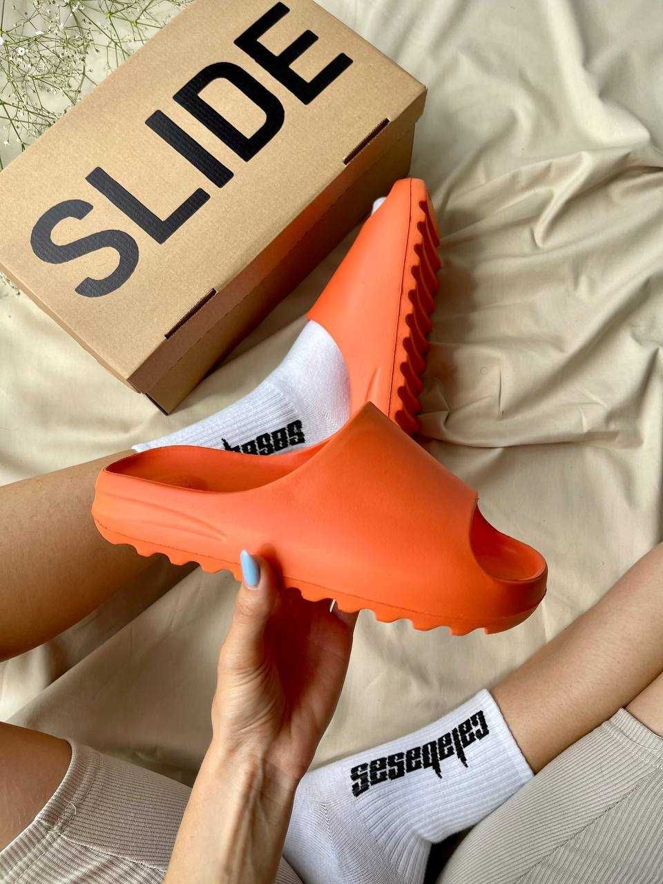 АКЦІЯ! Жіночі шльопанці Adidas Yeezy Slide ‘Orange’ (36-38 р.)