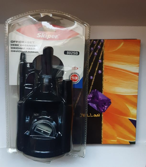 Набір настільний канцелярский Skiper SK-802SB  + блакнот