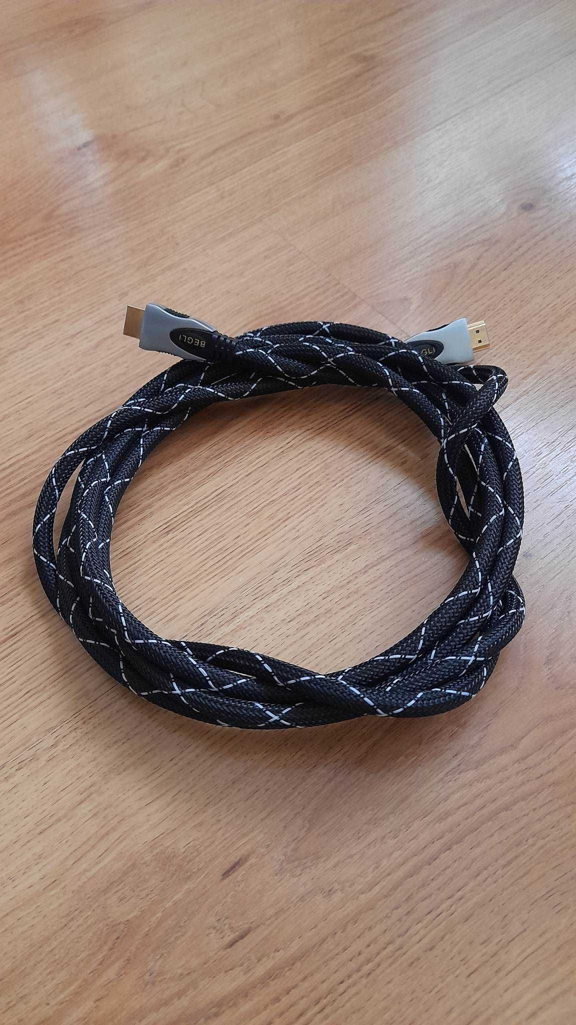 Kabel 3m BEGLI HDMI 3D Full HD Jakość!!!