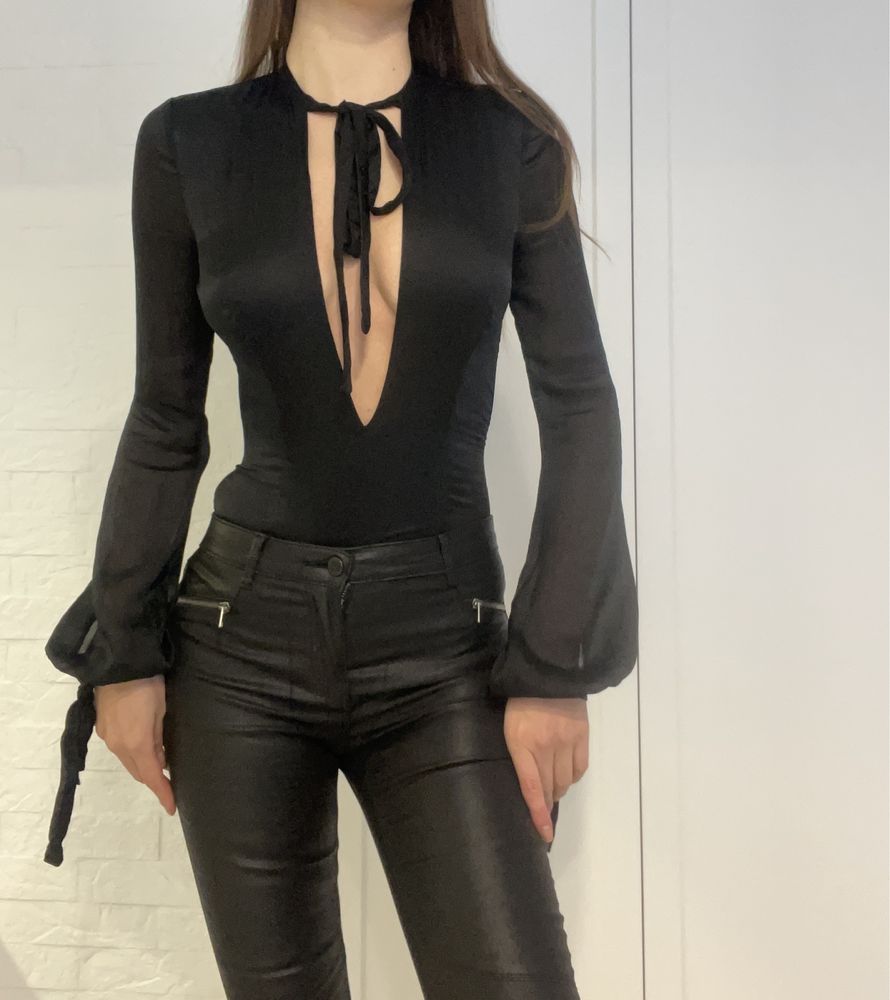 Брендова Блуза Боді Dsquared2- шовк- Oригінал- S