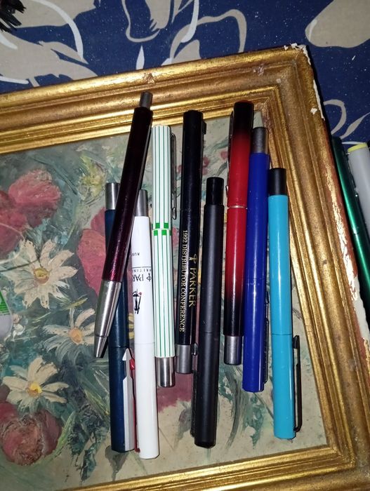 Canetas Parker e 1 watman