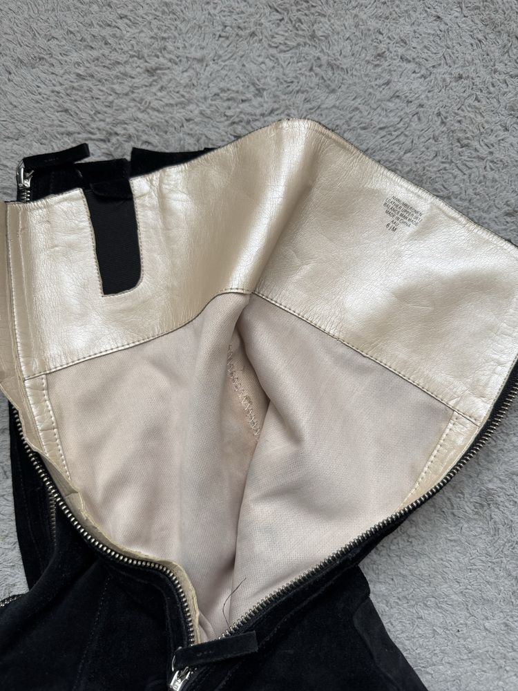 Kozaki Nine West 37 skóra zamsz