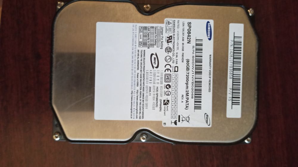 Жесткий диск Samsung 80 GB 720rpm IDE