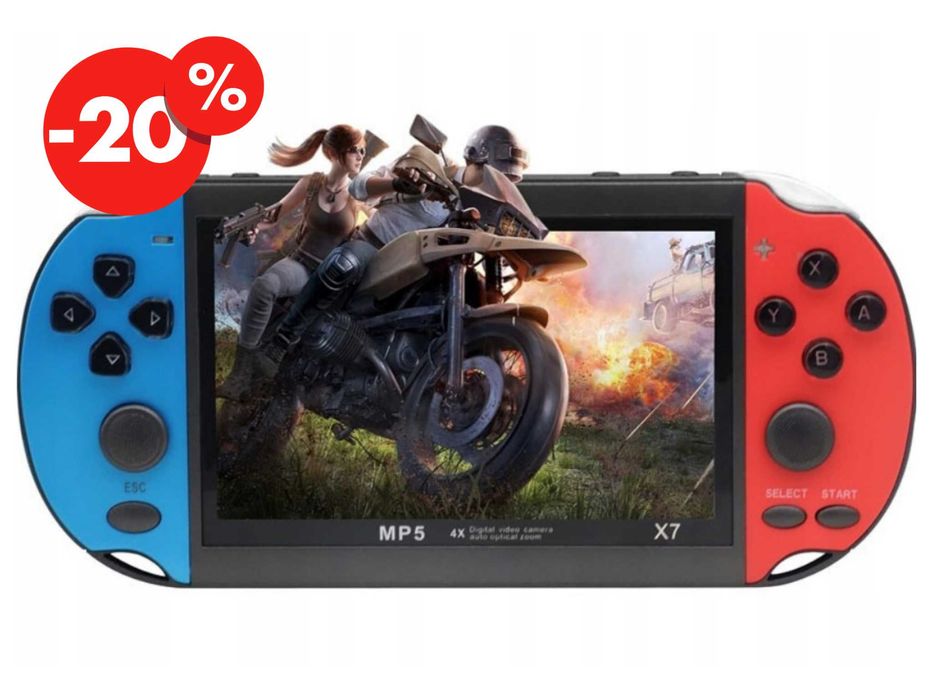 Konsola Retro X7 8GB 10000 Gier Przenośna Mini PL Menu – OKAZJA