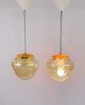 Lampa wisząca ZAOS 2 szt retro vintage PRL art deco space age
