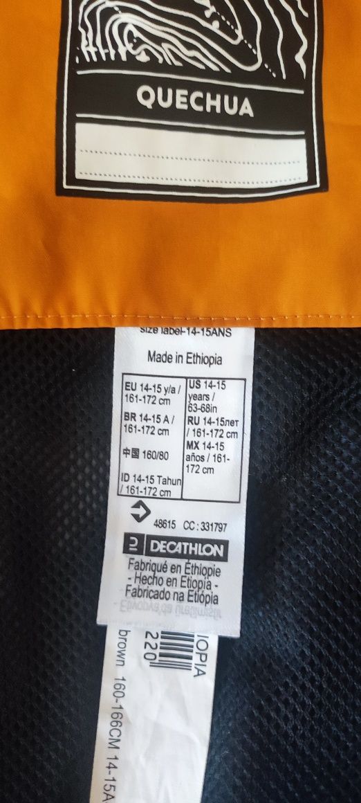 Kurtka  Quechua wodoodporna MH500 rozmiar 161-172