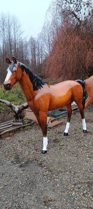 Koń arab XXL naturalnych wymiarów figura dekoracyjna