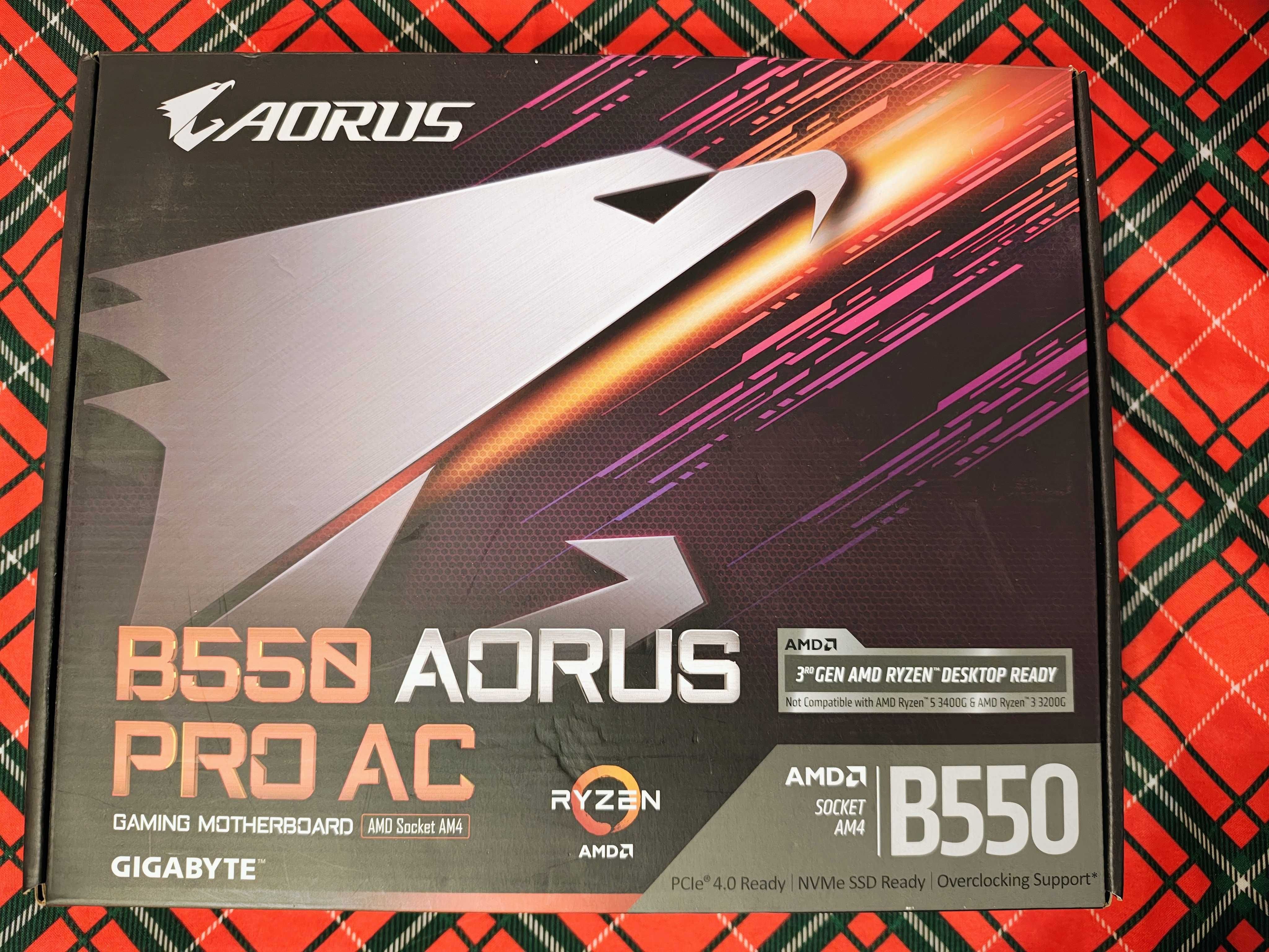 Płyta główna Gigabyte B550 AORUS PRO AC am4 USZKODZONA