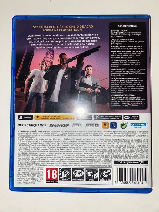 GTA V para PlayStation 5