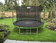 Trampolina ogrodowa 305 cm(10ft)z drabinką i siatką ochronną