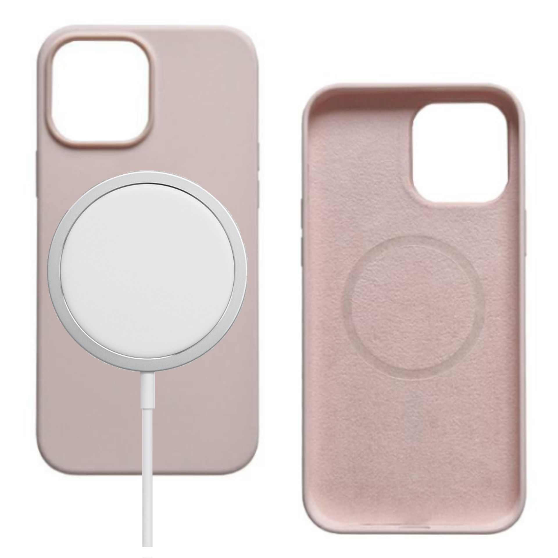 Etui do iPhone 14 Pro Max Mercury MagSafe Silikonowe z mikrofibrą