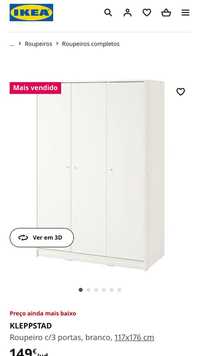 Roupeiros IKEA 3 portas
