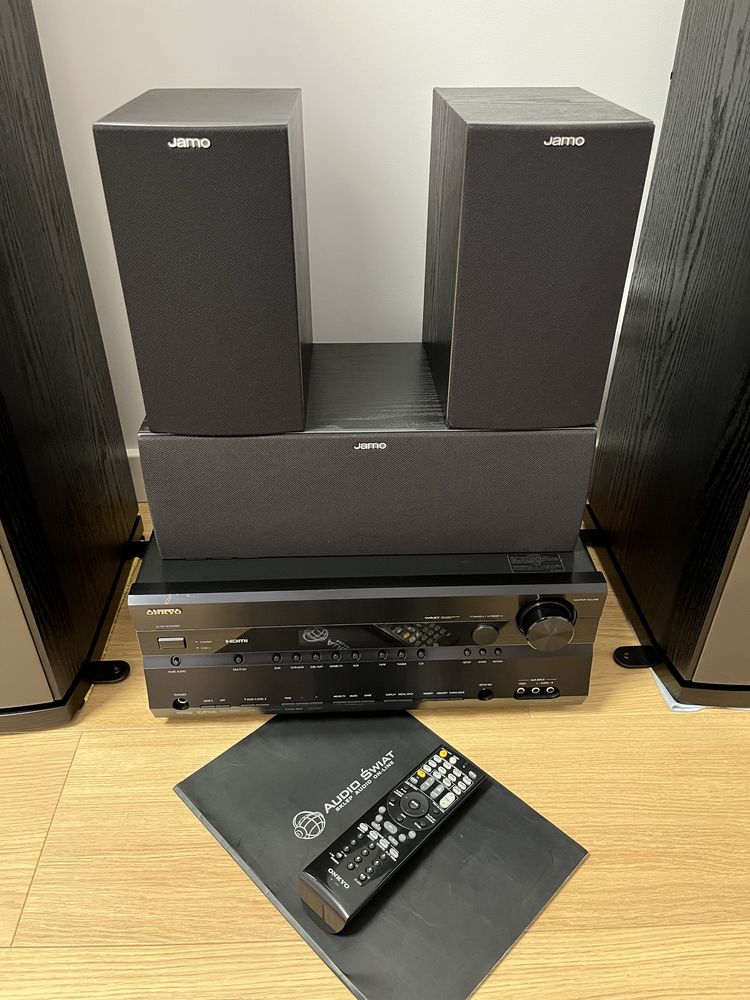 Kolumny JAMO S 606 5.1 Subwoofer Amplituner ONKYO TX-SR606 kino domowe