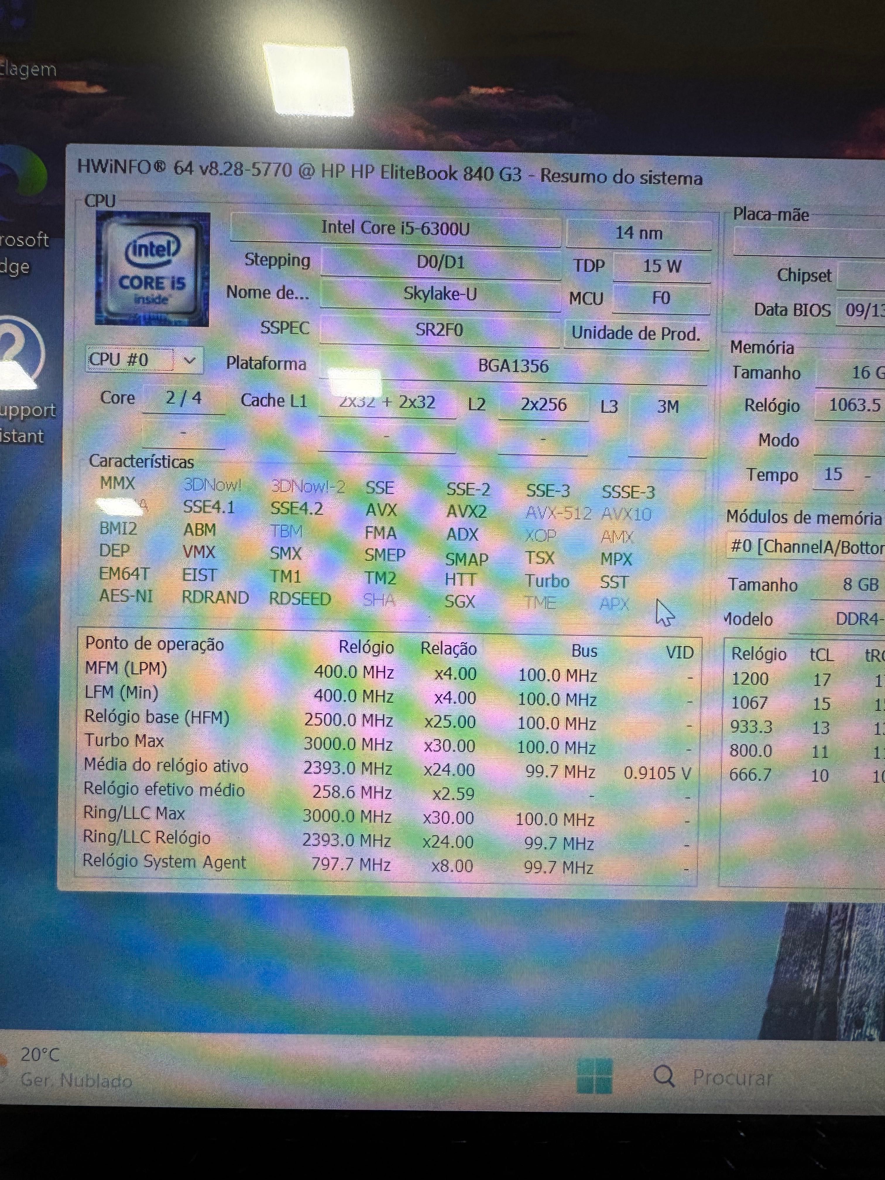 HP EliteBook 840 G3 - 14" - 16GB RAM - 256GB SSD