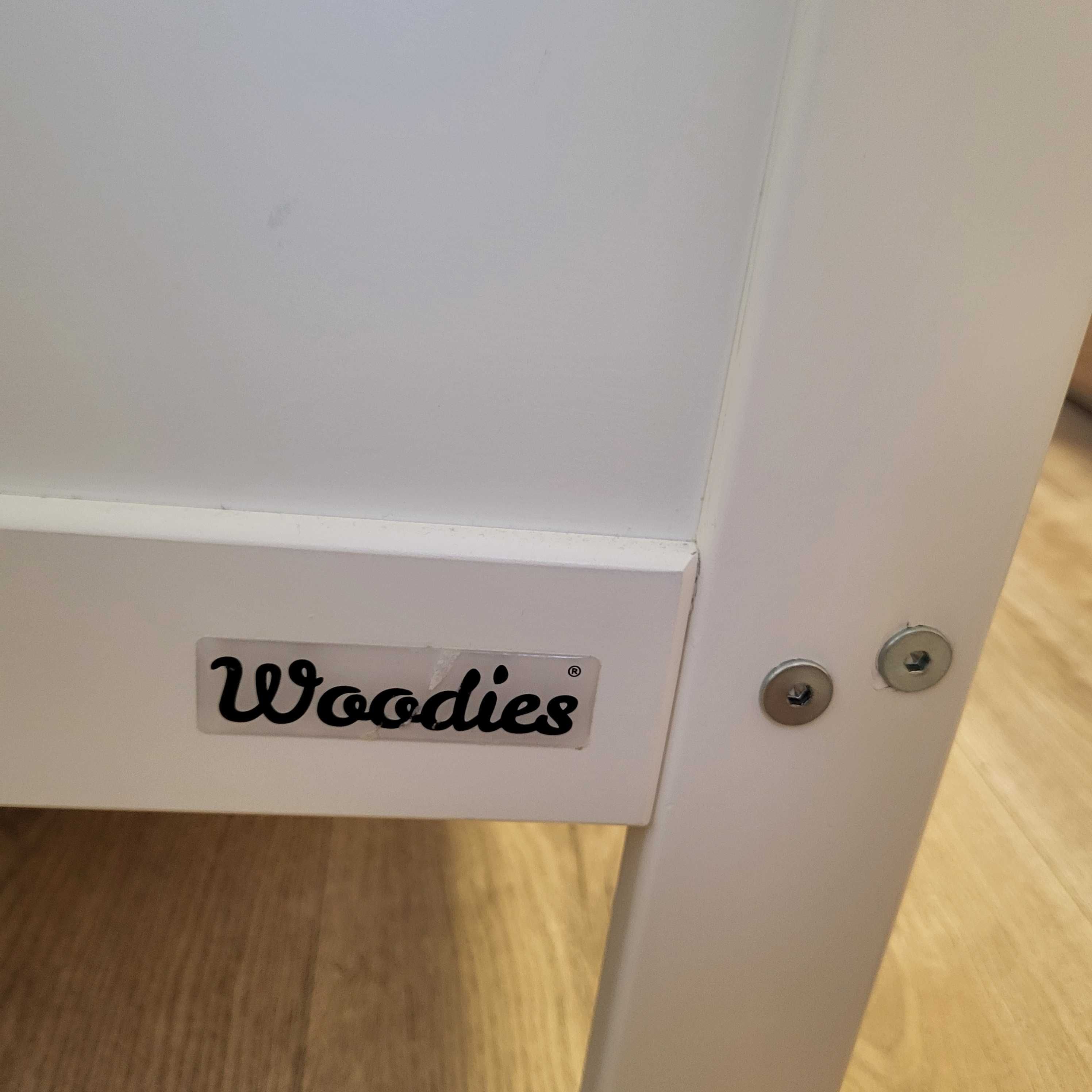 Białe łóżeczko niemowlęce Woodies 120x60